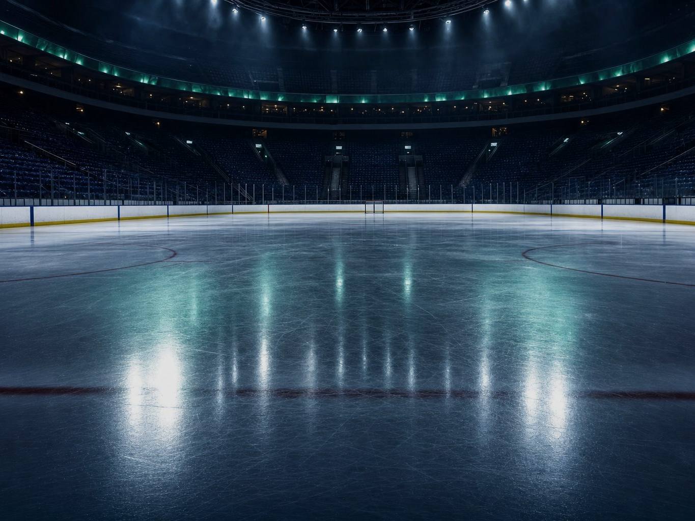 Editorial hockey scene